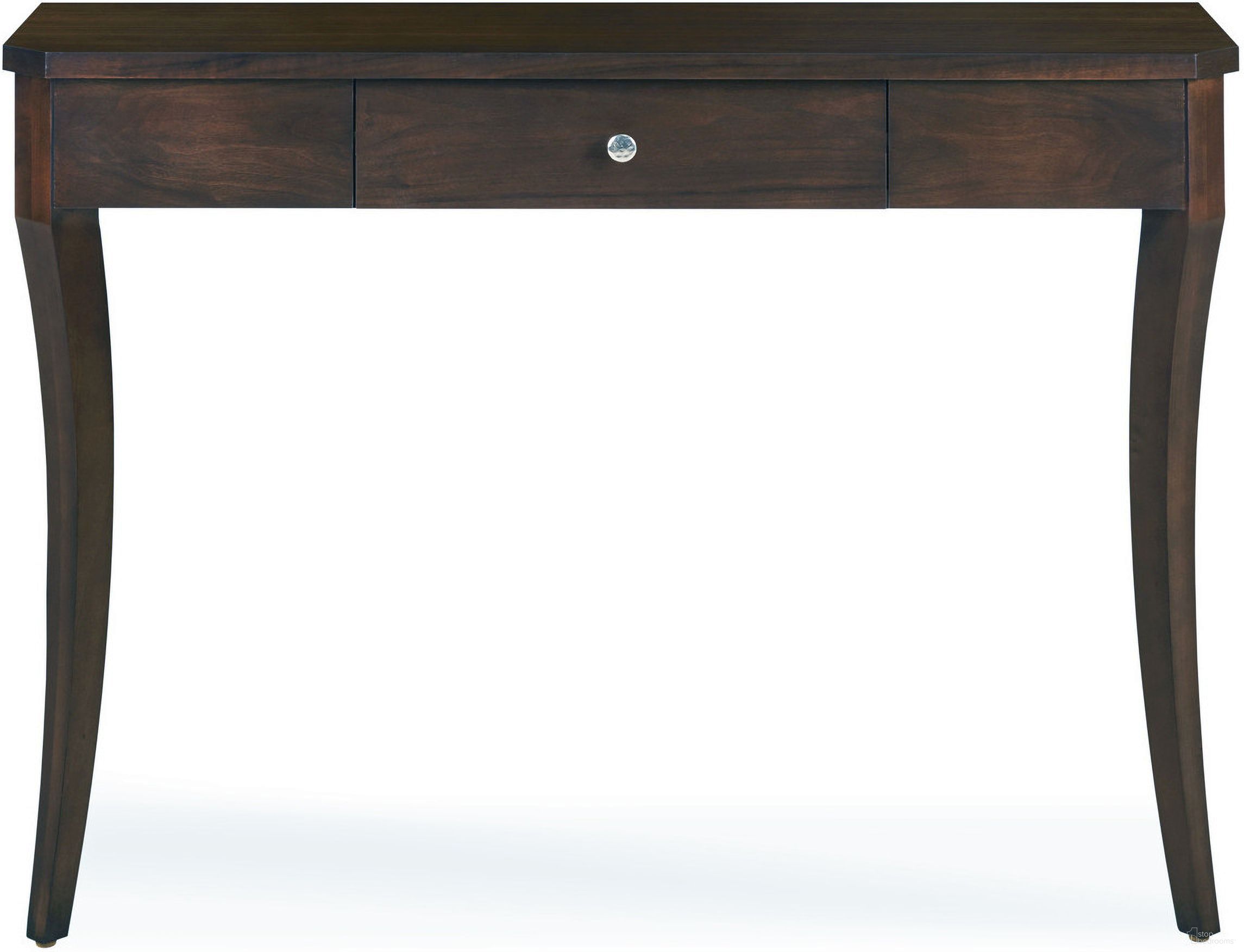 The appearance of Tribeca Console Table In Brown designed by Century Furniture in the transitional interior design. This brown piece of furniture was selected by 1StopBedrooms from Tribeca Collection to add a touch of cosiness and style into your home. Sku: 33H-725. Material: Walnut Veneer.