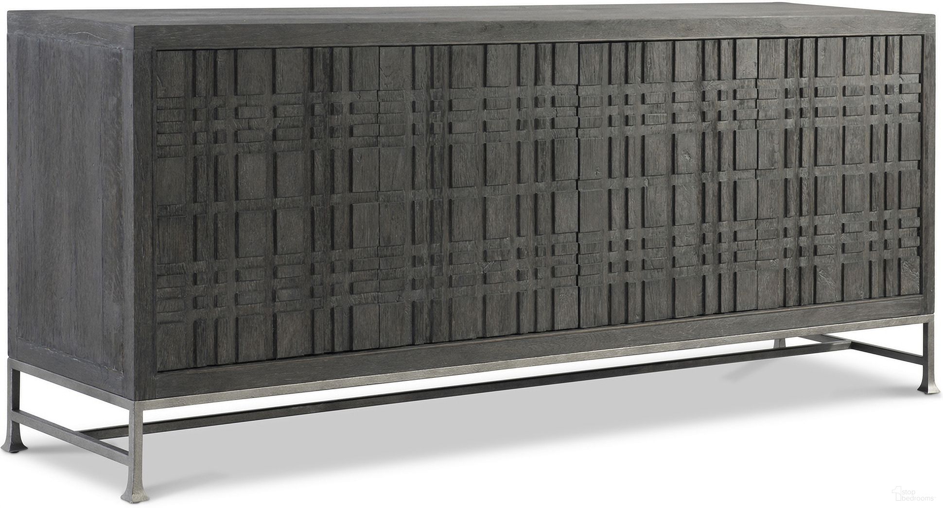 The appearance of Tribeca Entertainment Credenza In Tadon designed by Bernhardt in the modern / contemporary interior design. This tadon piece of furniture  was selected by 1StopBedrooms from Tribeca Collection to add a touch of cosiness and style into your home. Sku: 333880. Material: Wood.