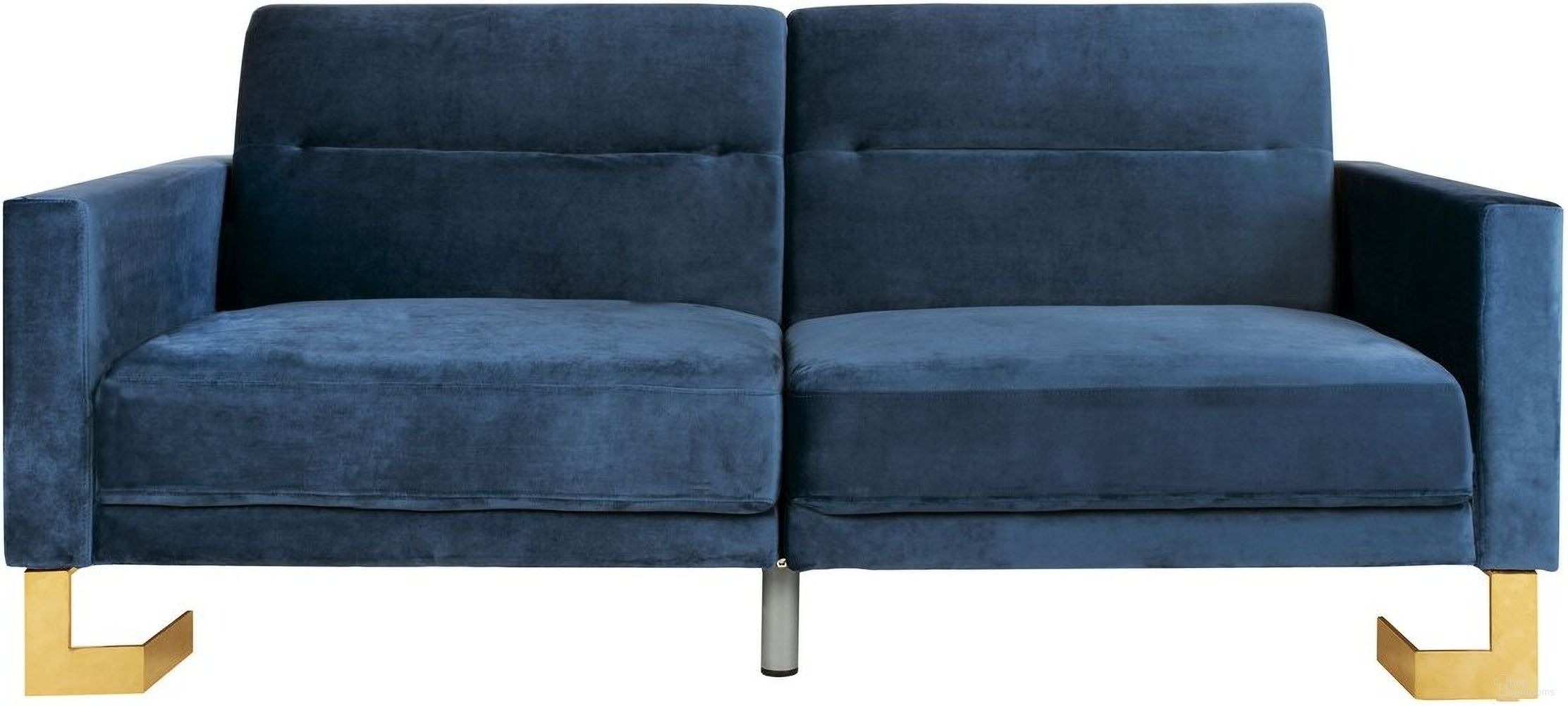 The appearance of Tribeca Foldable Sofa Bed in Navy designed by Safavieh in the modern / contemporary interior design. This navy piece of furniture  was selected by 1StopBedrooms from Tribeca Collection to add a touch of cosiness and style into your home. Sku: LVS2001F. Material: Metal.