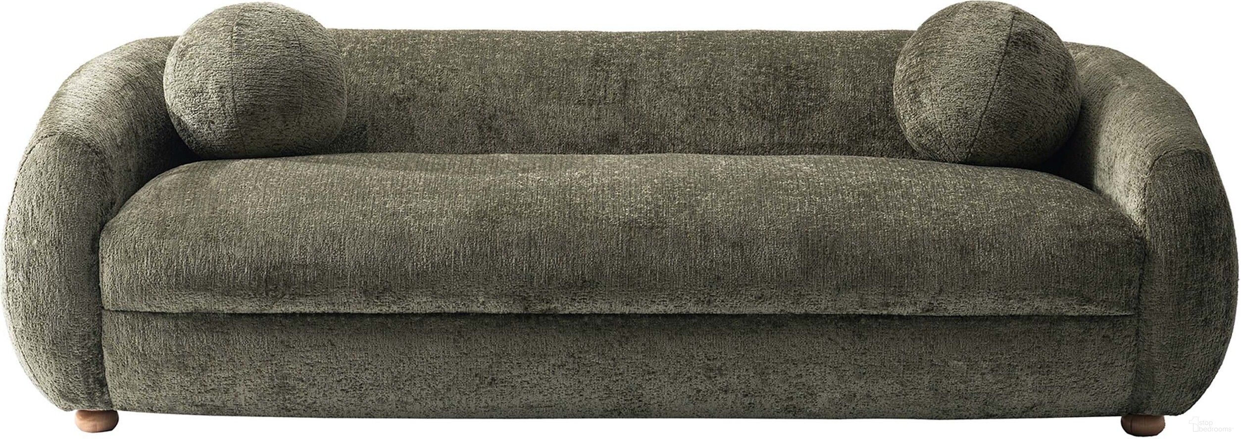 The appearance of Tribeca Sofa In Olive Green designed by Manhattan Comfort in the modern / contemporary interior design. This olive green piece of furniture was selected by 1StopBedrooms from Tribeca Collection to add a touch of cosiness and style into your home. Sku: SF015-OG. Material: Wood.