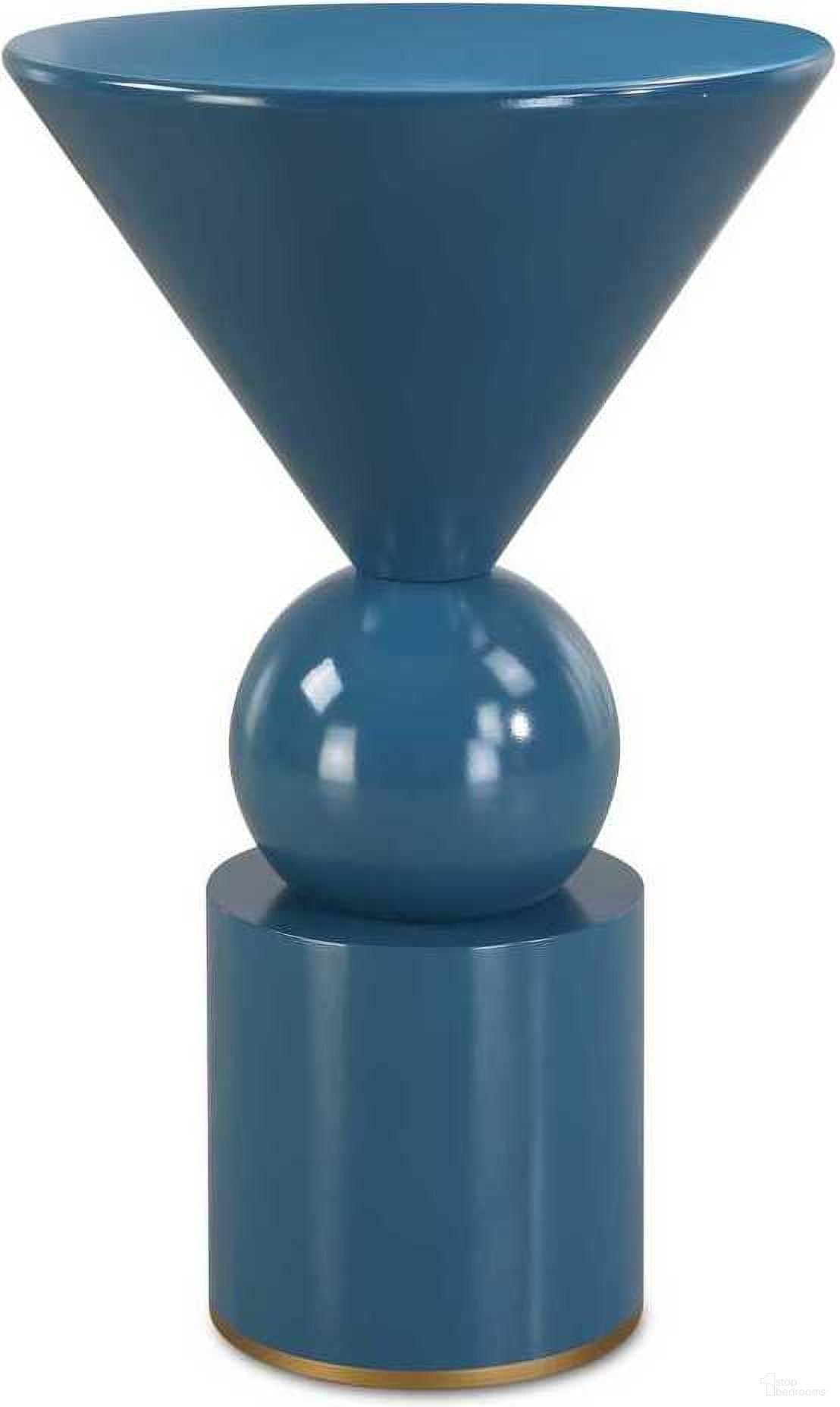 The appearance of Trig Accent Table In Blue designed by Uttermost in the modern / contemporary interior design. This blue piece of furniture  was selected by 1StopBedrooms from Trig Collection to add a touch of cosiness and style into your home. Sku: 22944. Material: Iron.