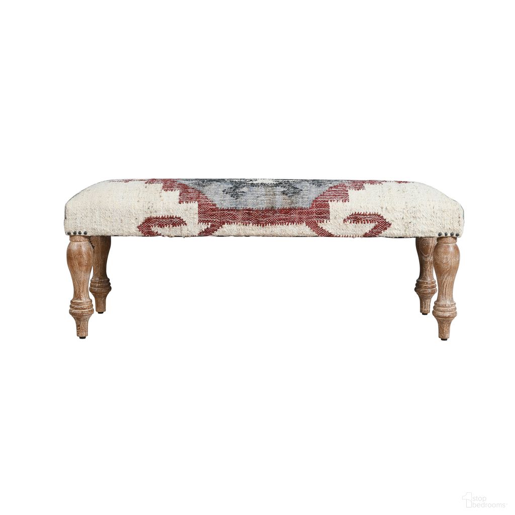 The appearance of Trilo Jute Handmade Rectangle Indoor Accent Bench In Multi and Whitewash designed by Rajani Home in the rustic / southwestern interior design. This multi/whitewash piece of furniture was selected by 1StopBedrooms from Tavine Collection to add a touch of cosiness and style into your home. Sku: 8C076259G03048. Material: Mango Wood.