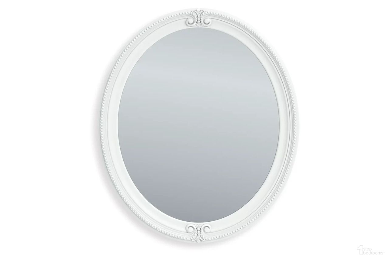 The appearance of Trindura Bedroom Mirror In White designed by Signature Design by Ashley in the traditional interior design. This white piece of furniture  was selected by 1StopBedrooms from Trindura Collection to add a touch of cosiness and style into your home. Sku: NCB1819-26. Material: Glass.