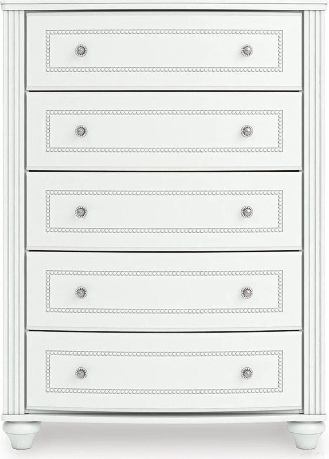 The appearance of Trindura Chest of Drawers In White designed by Signature Design by Ashley in the traditional interior design. This white piece of furniture was selected by 1StopBedrooms from Trindura Collection to add a touch of cosiness and style into your home. Sku: NCB1819-46. Material: Wood.