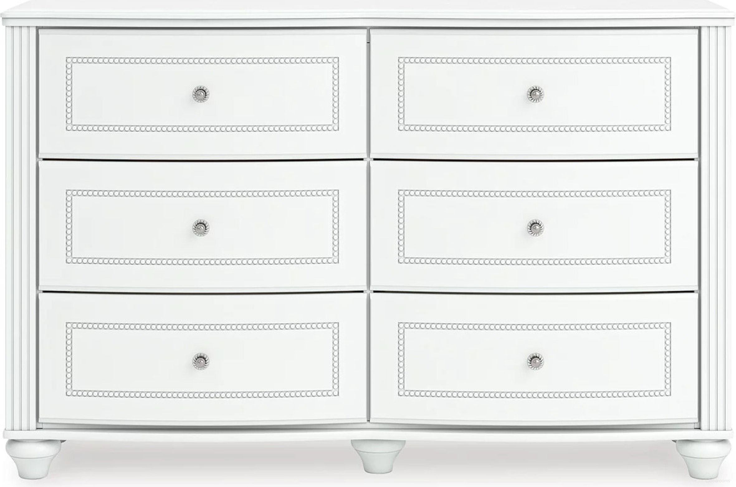 The appearance of Trindura Dresser In White designed by Signature Design by Ashley in the traditional interior design. This white piece of furniture  was selected by 1StopBedrooms from Trindura Collection to add a touch of cosiness and style into your home. Sku: NCB1819-21. Material: Wood.