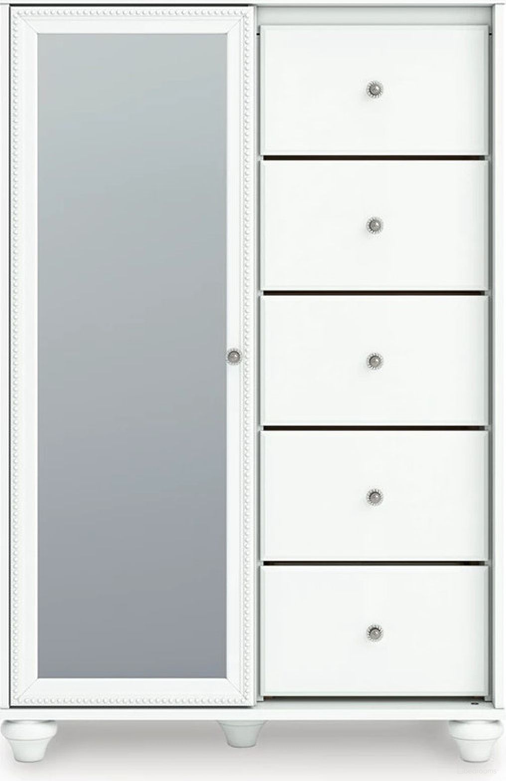 The appearance of Trindura Dressing Chest In White designed by Signature Design by Ashley in the traditional interior design. This white piece of furniture was selected by 1StopBedrooms from Trindura Collection to add a touch of cosiness and style into your home. Sku: NCB1819-48. Material: Glass.