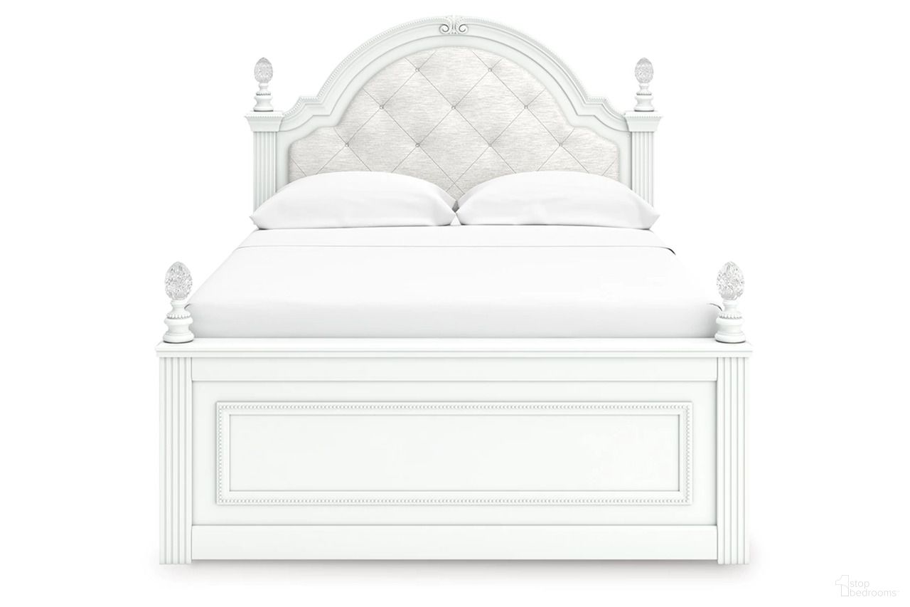 The appearance of Trindura Full Upholstered Panel Bed In White designed by Signature Design by Ashley in the traditional interior design. This white piece of furniture was selected by 1StopBedrooms from Trindura Collection to add a touch of cosiness and style into your home. Sku: NCB1819-187;NCB1819-84;NCB1819-86. Bed Type: Panel Bed. Bed Size: Full.
