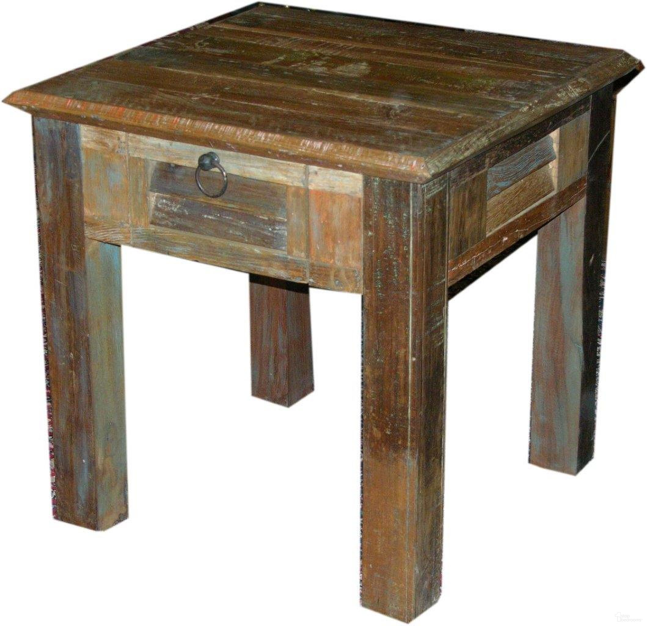 The appearance of Trinidad 1 Drawer End Table In Brown And Multi designed by Moti in the modern / contemporary interior design. This brown and multi piece of furniture was selected by 1StopBedrooms from Trinidad Collection to add a touch of cosiness and style into your home. Sku: 87004001. Material: Wood.