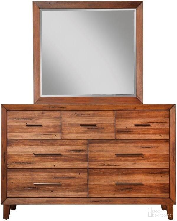 The appearance of Trinidad Mirror In Brown designed by Alpine in the modern / contemporary interior design. This brown piece of furniture was selected by 1StopBedrooms from Trinidad Collection to add a touch of cosiness and style into your home. Sku: 2500-06. Material: Wood.