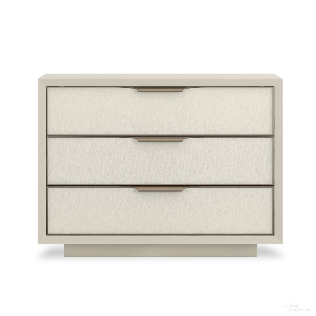 The appearance of Triple Wrap Nightstand In Cream designed by Caracole in the modern / contemporary interior design. This cream piece of furniture was selected by 1StopBedrooms from Triple Wrap Collection to add a touch of cosiness and style into your home. Sku: CLA-424-064. Material: Hardwood.