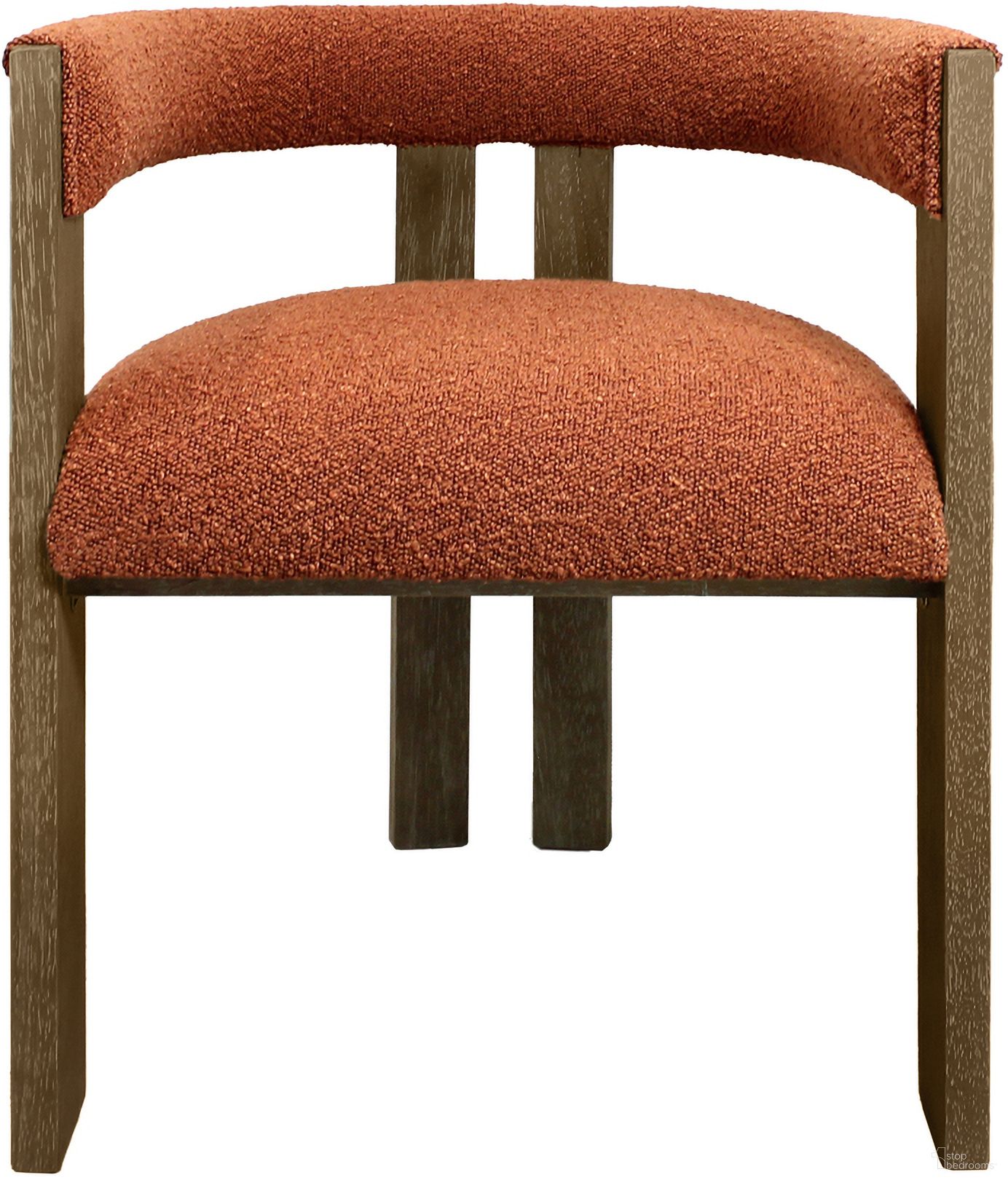 The appearance of Trish Solid Wood Dining Arm Chair In Rust Orange designed by Moti in the coastal interior design. This rust piece of furniture was selected by 1StopBedrooms from Trish Collection to add a touch of cosiness and style into your home. Sku: 88011102. Material: Wood. Chair Type: Arm Chair.
