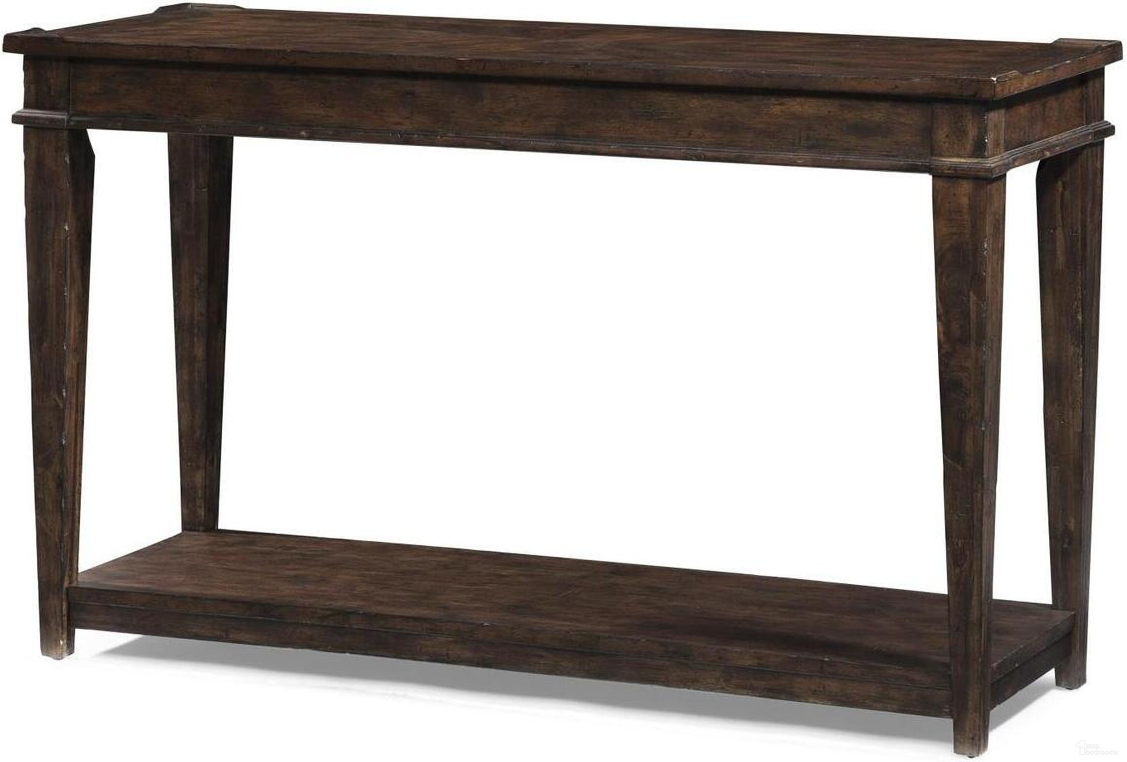 The appearance of Trisha Yearwood Home Azalea Sofa Table In Coffee designed by Legacy Classic in the traditional interior design. This coffee piece of furniture was selected by 1StopBedrooms from Trisha Yearwood Home Collection to add a touch of cosiness and style into your home. Sku: TY920-826. Material: Acacia.