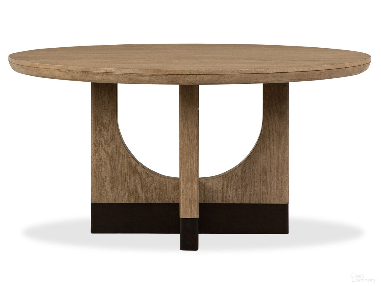 The appearance of Tristan 60 Inch Round Dining Table In Swiss Coffee designed by Magnussen in the modern / contemporary interior design. This swiss coffee piece of furniture was selected by 1StopBedrooms from Tristan Collection to add a touch of cosiness and style into your home. Sku: D5878-23. Table Base Style: Pedestal. Table Top Shape: Round. Size: 60". Material: Oak Veneer.
