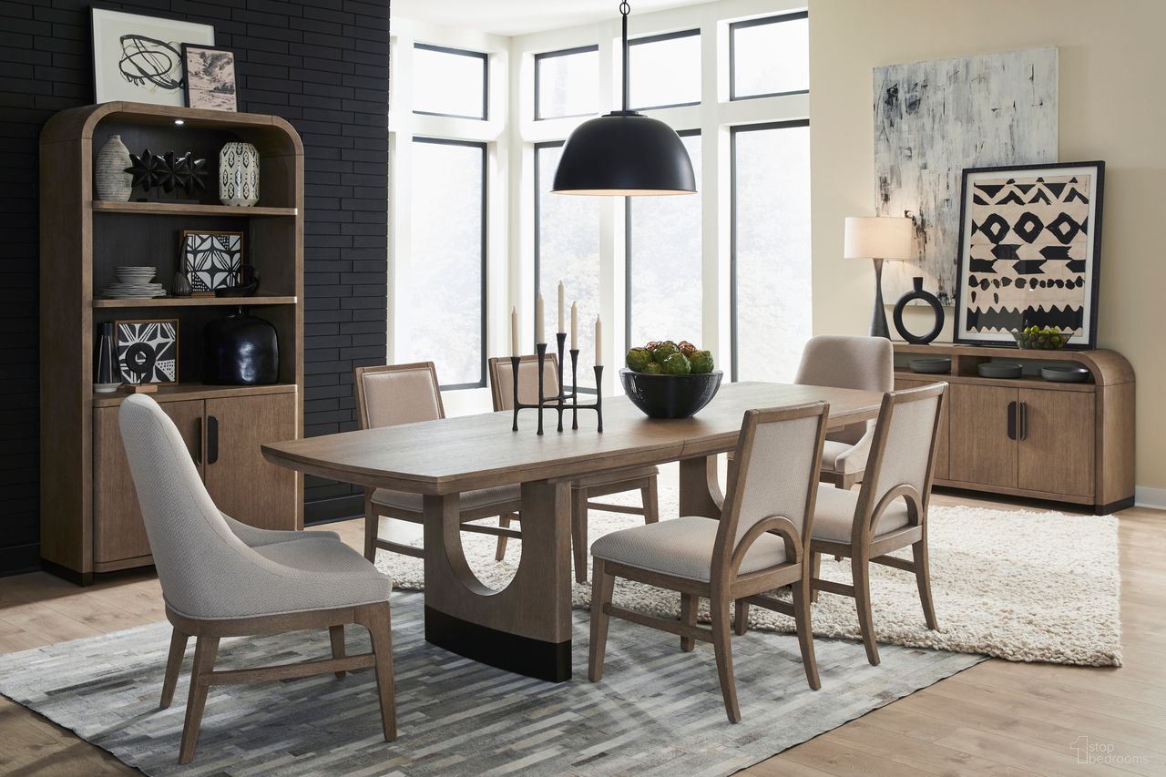 The appearance of Tristan Extendable Trestle Dining Set In Swiss Coffee designed by Magnussen in the modern / contemporary interior design. This swiss coffee piece of furniture was selected by 1StopBedrooms from Tristan Collection to add a touch of cosiness and style into your home. Sku: D5878-21;D5878-64. Table Top Shape: Rectangular. Size: 84" x 40". Material: Hardwood.