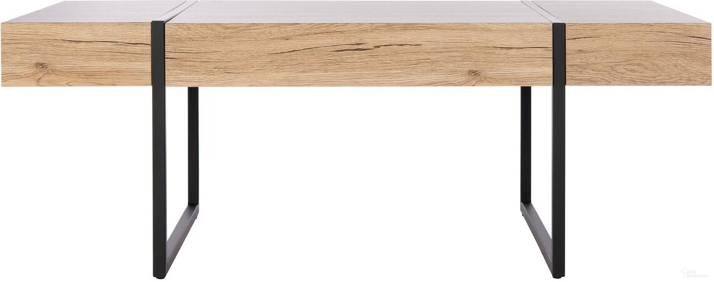 Tristan Rectangular Modern Coffee Table in Black