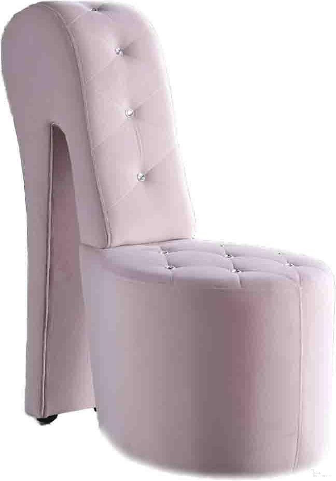 Tristram 19 Inch Velvet High Heel Shoe Chair In Pink