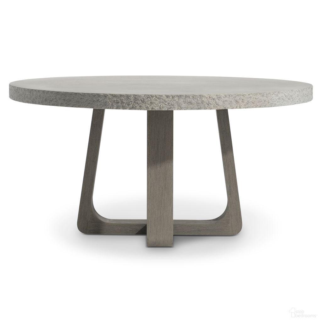 The appearance of Trouville Round Outdoor Dining Table In Grey designed by Bernhardt in the modern / contemporary interior design. This grey piece of furniture  was selected by 1StopBedrooms from Trouville Collection to add a touch of cosiness and style into your home. Sku: X08272;X08273. Material: Wood.