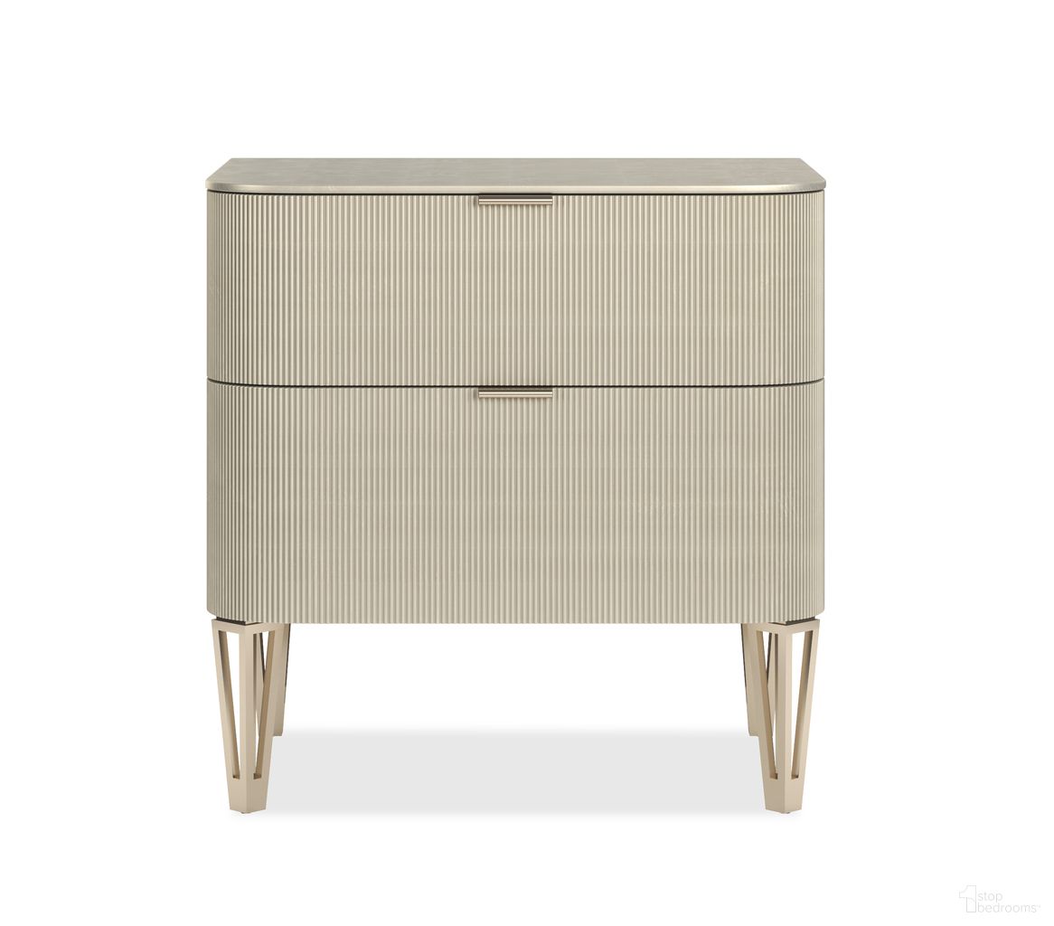 The appearance of True Love 26 Inch Nightstand In Beige designed by Caracole in the modern / contemporary interior design. This beige piece of furniture was selected by 1StopBedrooms from True Love Collection to add a touch of cosiness and style into your home. Sku: CLA-424-0612. Material: Resin.