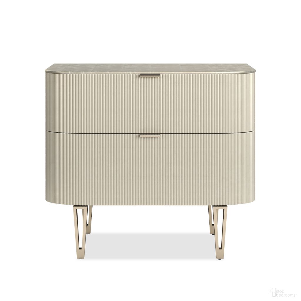 The appearance of True Love Nightstand In Cream designed by Caracole in the modern / contemporary interior design. This cream piece of furniture  was selected by 1StopBedrooms from True Love Collection to add a touch of cosiness and style into your home. Sku: CLA-424-066. Material: Resin.