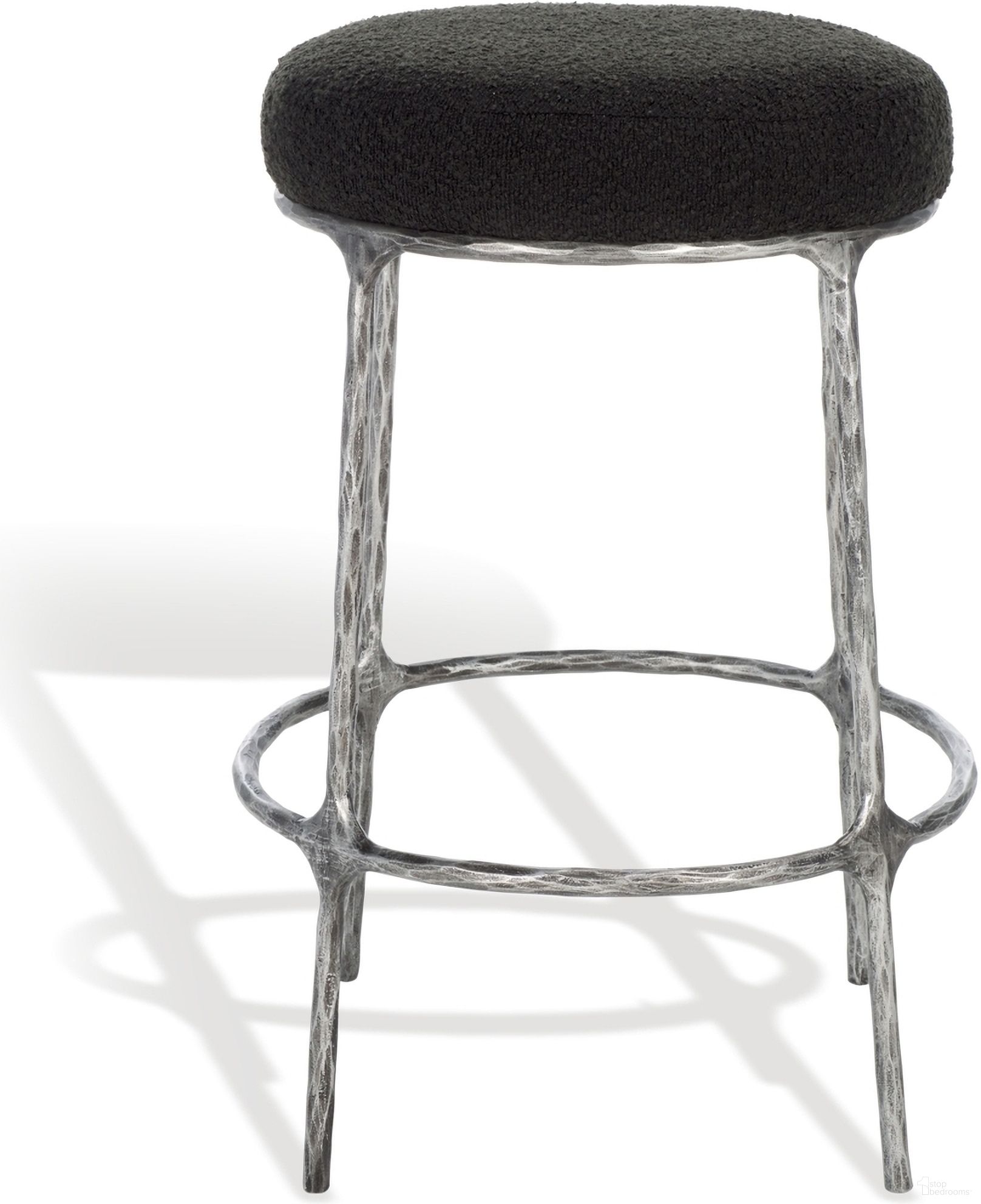 The appearance of Trumen Boucle Counter Stool In Black designed by Safavieh Couture in the modern / contemporary interior design. This black piece of furniture was selected by 1StopBedrooms from Trumen Collection to add a touch of cosiness and style into your home. Sku: SFV9525B. Material: Iron.