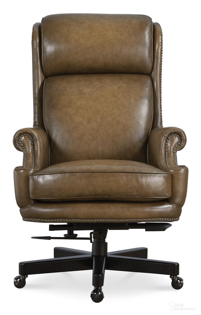 The appearance of Tucker Executive Swivel Tilt Chair In Brown designed by Hooker in the traditional interior design. This brown piece of furniture was selected by 1StopBedrooms from EC Collection to add a touch of cosiness and style into your home. Sku: EC841-078. Material: Leather.