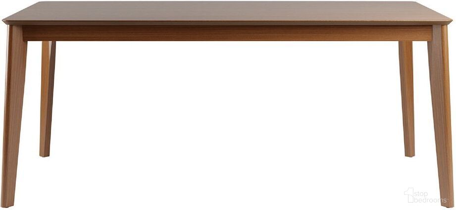 The appearance of Tudor 70.86 Dining Table In Maple Cream designed by Manhattan Comfort in the modern / contemporary interior design. This maple cream piece of furniture  was selected by 1StopBedrooms from Tudor Collection to add a touch of cosiness and style into your home. Sku: 1027652. Table Base Style: Legs. Material: MDF. Table Top Shape: Rectangular. Size: 35" x 71".