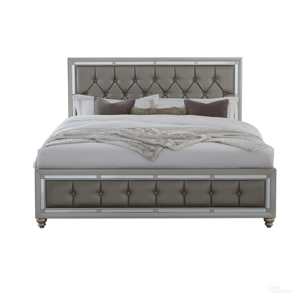 The appearance of Tufted Linen Upholstered Full Bed Frame with Nailhead Trim with No In Silver designed by Homeroots in the transitional interior design. This silver piece of furniture was selected by 1StopBedrooms from to add a touch of cosiness and style into your home. Sku: 383835. Bed Size: Full. Material: Linen. Bed Type: Upholstered Bed.