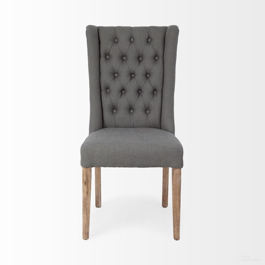 The appearance of Tufted Upholstered Linen Wing Back Dining Side Chair In Brown and Gray designed by Homeroots in the traditional interior design. This brown and gray piece of furniture was selected by 1StopBedrooms from to add a touch of cosiness and style into your home. Sku: 380401. Material: Linen. Chair Type: Side Chair.