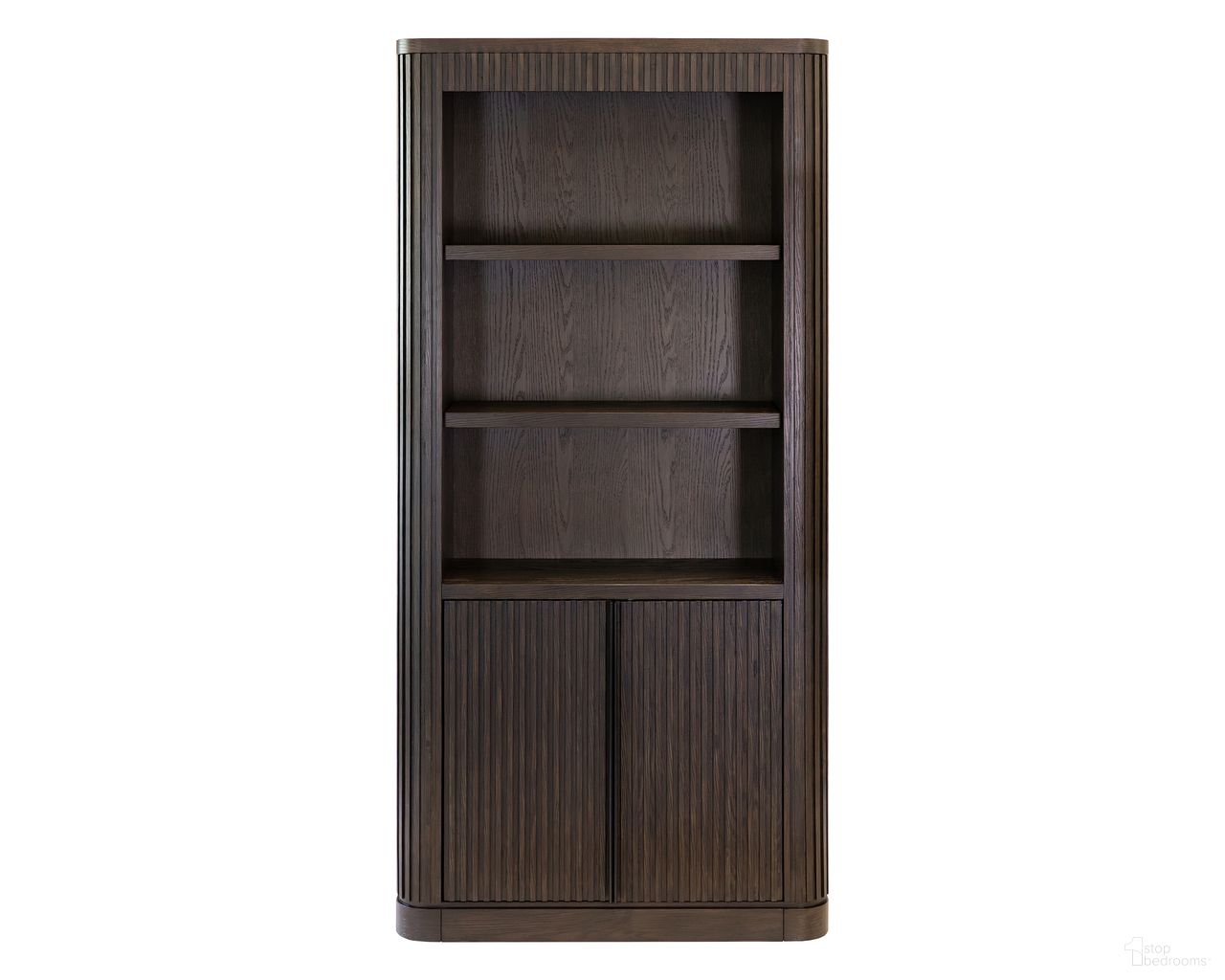 The appearance of Tulane Executive Bookcase with Doors In Brown designed by Martin Furniture in the modern / contemporary interior design. This brown piece of furniture  was selected by 1StopBedrooms from Tulane Collection to add a touch of cosiness and style into your home. Sku: IMTU3676D. Material: Solid Hardwood & Veneers.