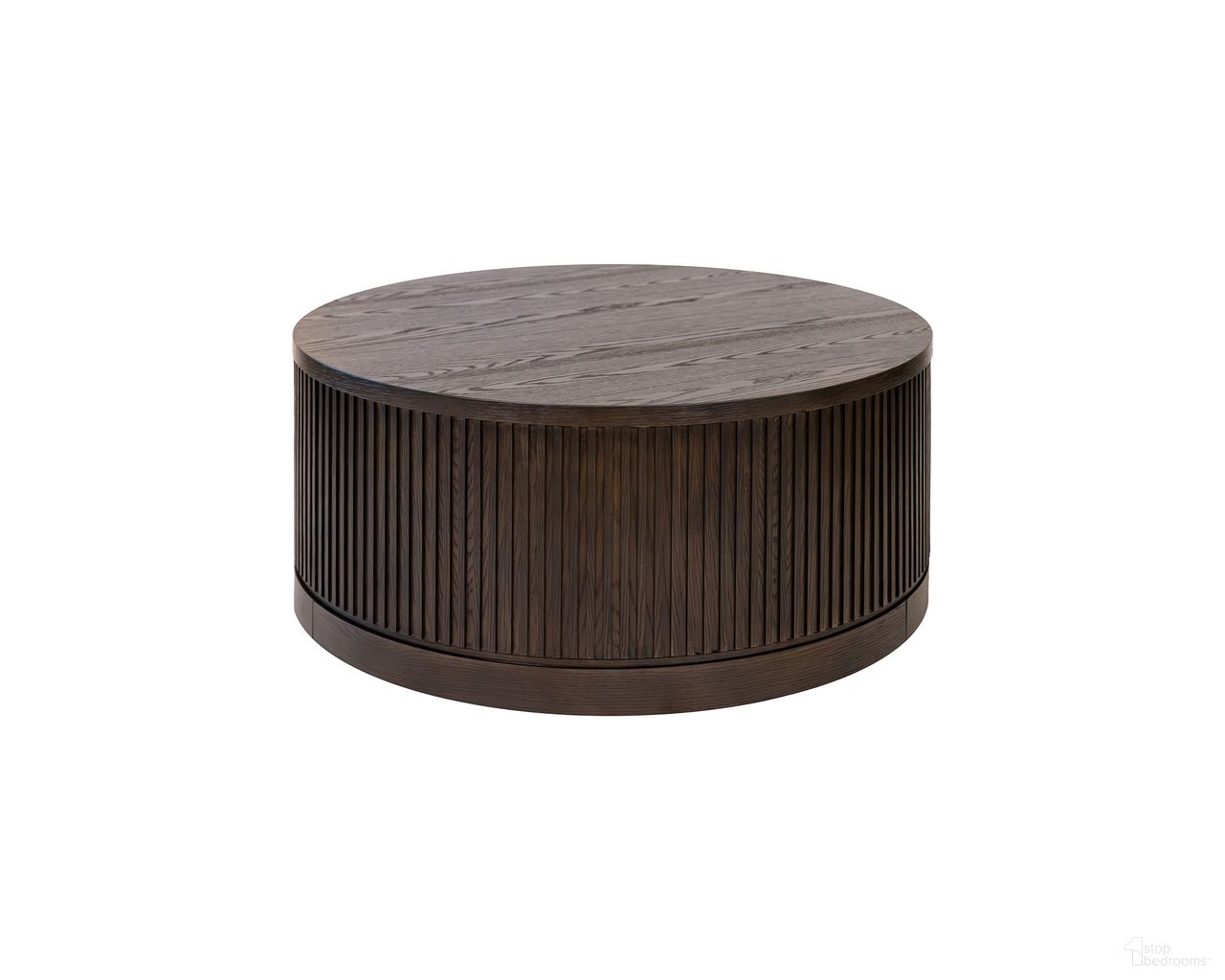The appearance of Tulane Round Coffee Table In Brown designed by Martin Furniture in the modern / contemporary interior design. This brown piece of furniture was selected by 1StopBedrooms from Tulane Collection to add a touch of cosiness and style into your home. Sku: IMTU4218. Material: Wood.