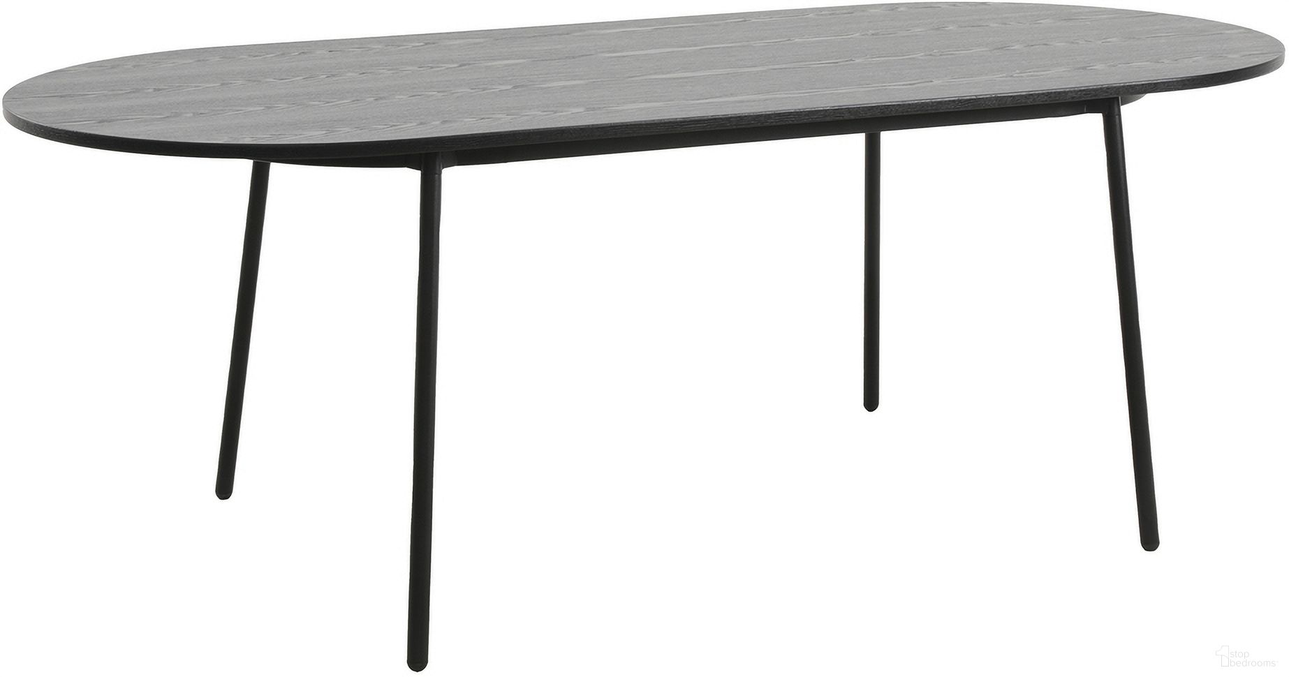 The appearance of Tule 83 Inch Oval Dining Table In Black designed by LeisureMod in the modern / contemporary interior design. This black piece of furniture  was selected by 1StopBedrooms from Tule Collection to add a touch of cosiness and style into your home. Sku: TT84BL. Table Base Style: Legs. Table Top Shape: Oval. Material: MDF. Size: 35" x 83".
