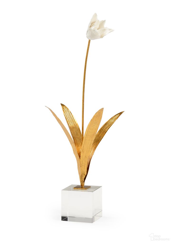 The appearance of Tulip In Stand In Cream and Gold designed by Chelsea House in the bohemian interior design. This cream/gold piece of furniture was selected by 1StopBedrooms from Chelsea House Misc Collection to add a touch of cosiness and style into your home. Sku: 383259. Material: Iron.