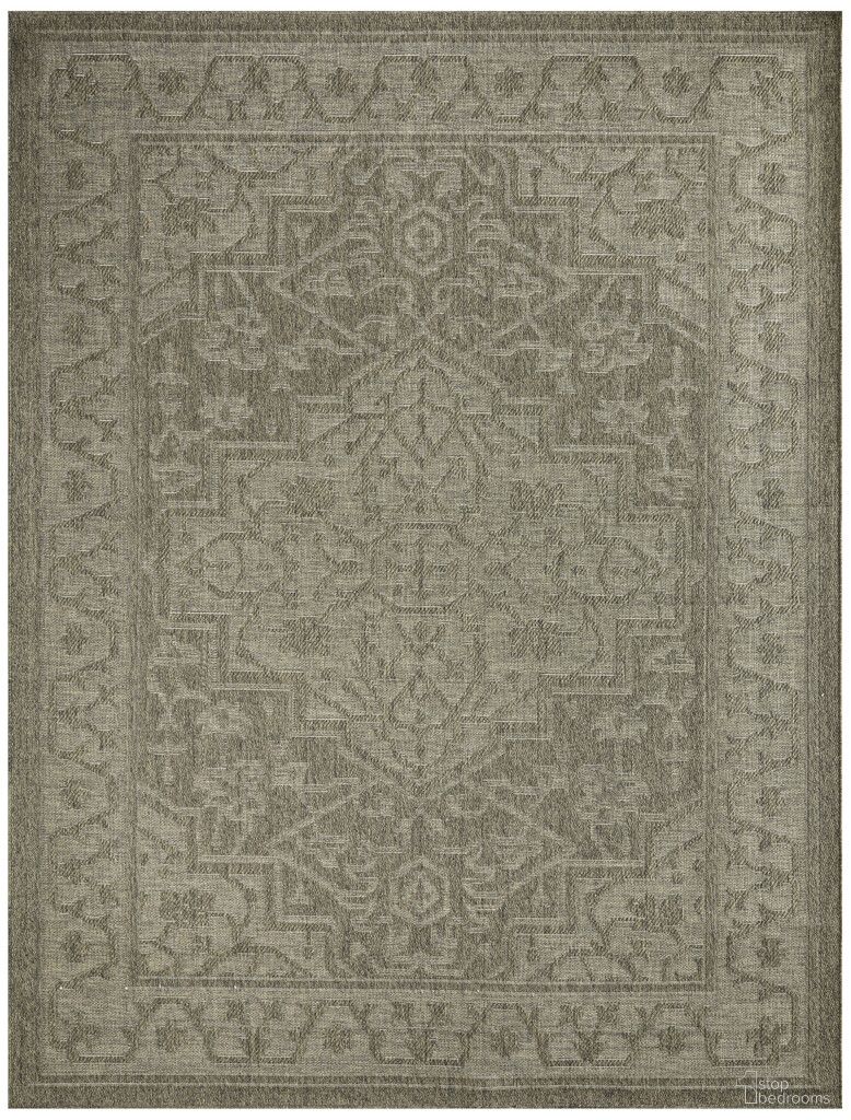 Tulum 10' x 14' Outdoor Rug In Olive and Green