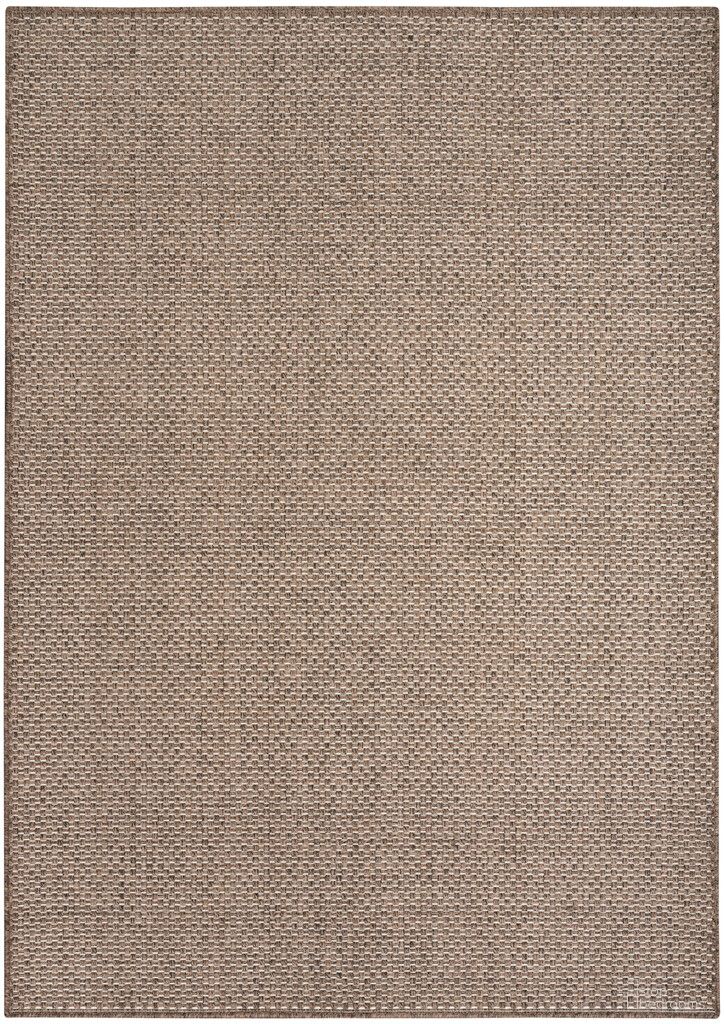Tulum 5'3" x 7' Outdoor Rug In Brown
