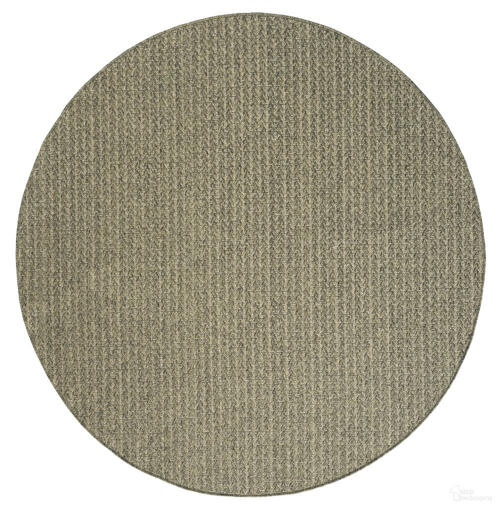 Tulum 8' x 8' Round Outdoor Rug In Olive