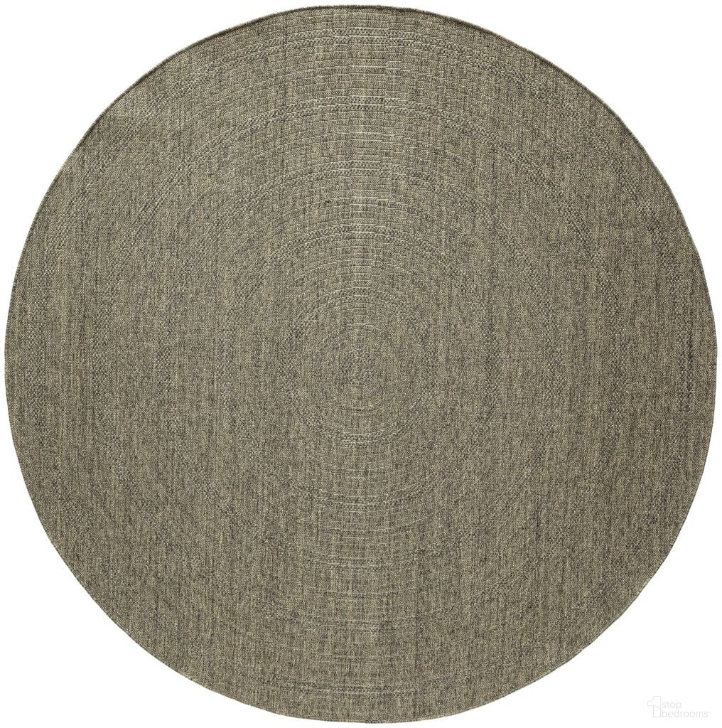 Tulum 8' x 8' Round Outdoor Rug In Olive