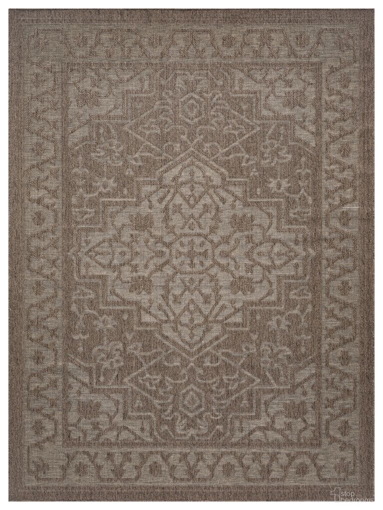 Tulum 9' x 12' Outdoor Rug In Brown