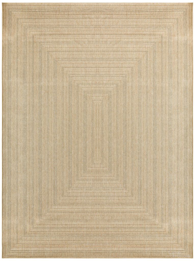 Tulum 9' x 12' Outdoor Rug In Taupe and Grey