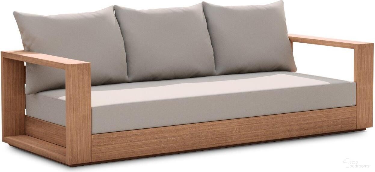 The appearance of Tulum Water Resistant Fabric Outdoor Sofa In Grey designed by Meridian in the modern / contemporary interior design. This grey piece of furniture was selected by 1StopBedrooms from Tulum Collection to add a touch of cosiness and style into your home. Sku: 353Grey-S. Material: Wood.