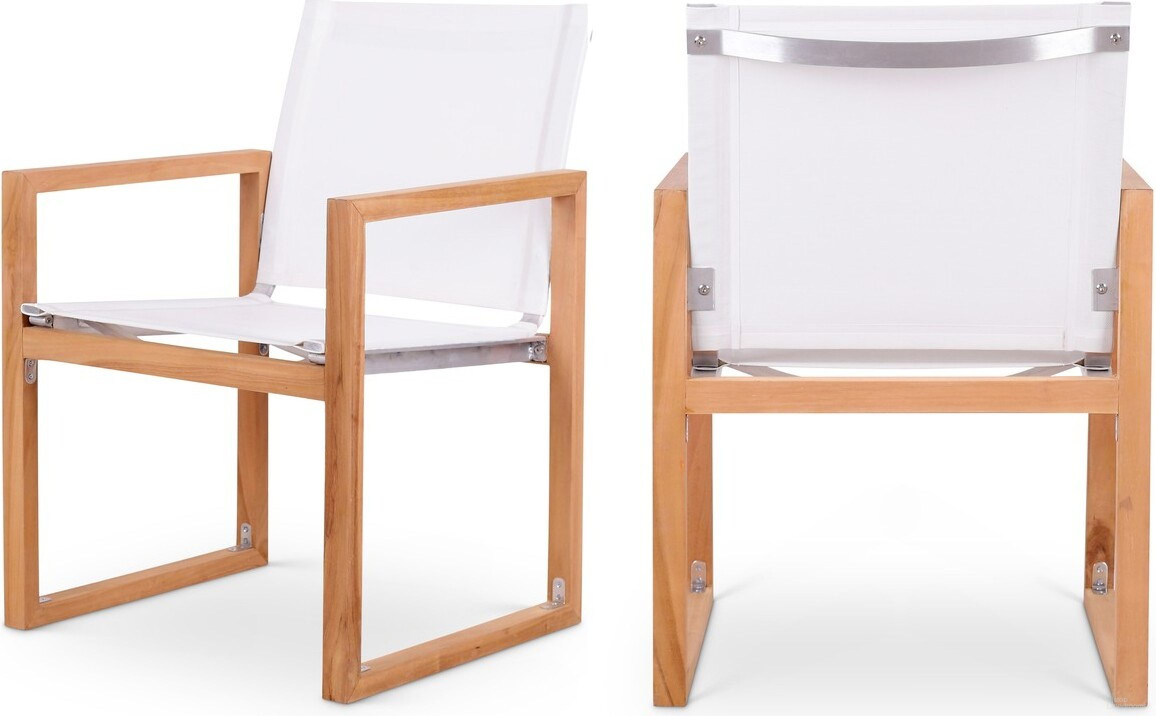 The appearance of Tulum Water Resistant Fabric Outdoor Patio Dining Arm Chair In Off White designed by Meridian in the modern / contemporary interior design. This off white piece of furniture was selected by 1StopBedrooms from Tulum Collection to add a touch of cosiness and style into your home. Sku: 353White-AC. Material: Wood.