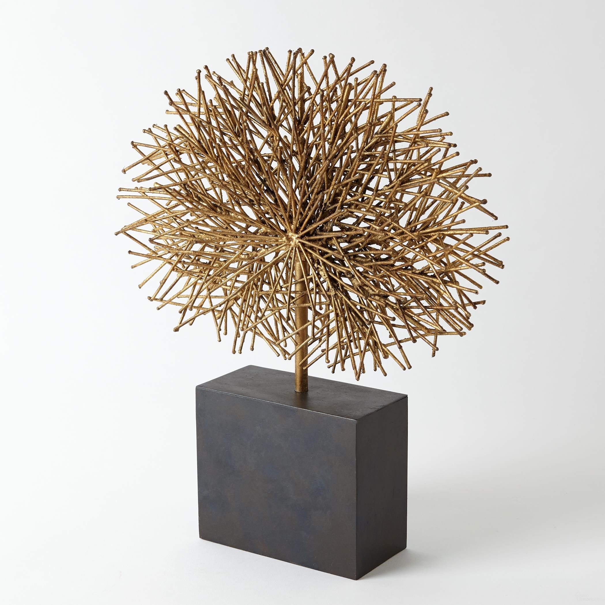 Tumble Weed Large Sculpture In Gold Leaf