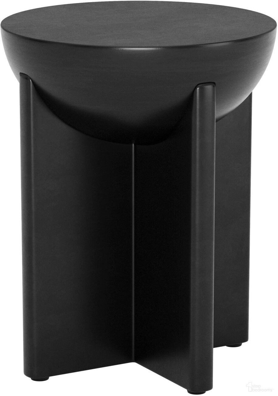 The appearance of Tume Side Table In Black designed by Zuo Modern in the modern / contemporary interior design. This black piece of furniture  was selected by 1StopBedrooms from Tume Collection to add a touch of cosiness and style into your home. Sku: 110239. Material: Mango Wood.