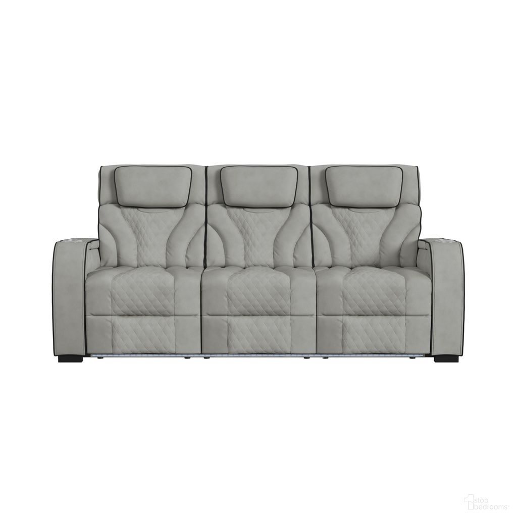 Tundra Motion Sofa In Simba Taupe and Black Welt
