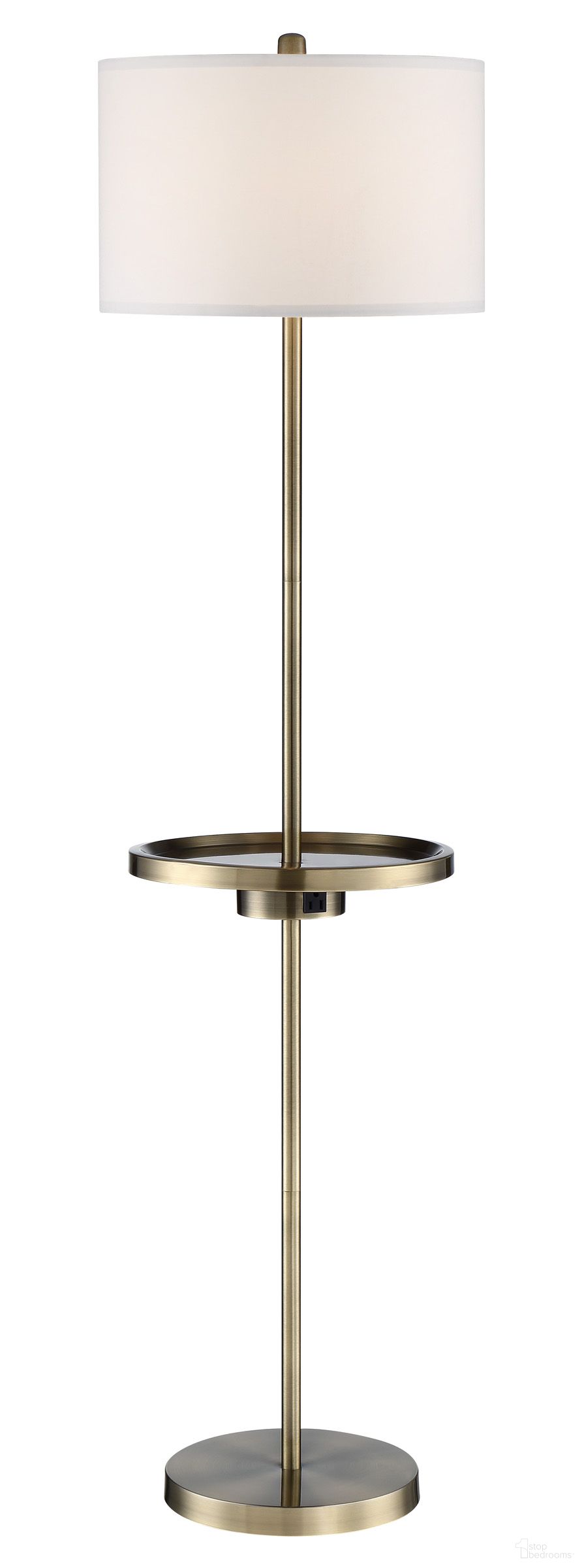 Tungsten Floor Lamp In Brass