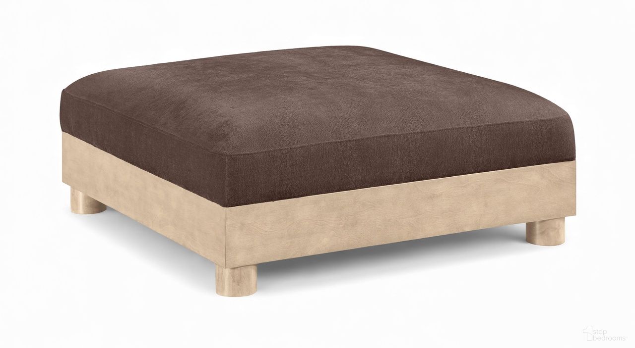 The appearance of Turin Chenille Fabric Upholstered Modular Ottoman In Brown designed by Meridian in the modern / contemporary interior design. This brown piece of furniture was selected by 1StopBedrooms from Turin Collection to add a touch of cosiness and style into your home. Sku: 612Brown-Ott. Material: Birch Wood.