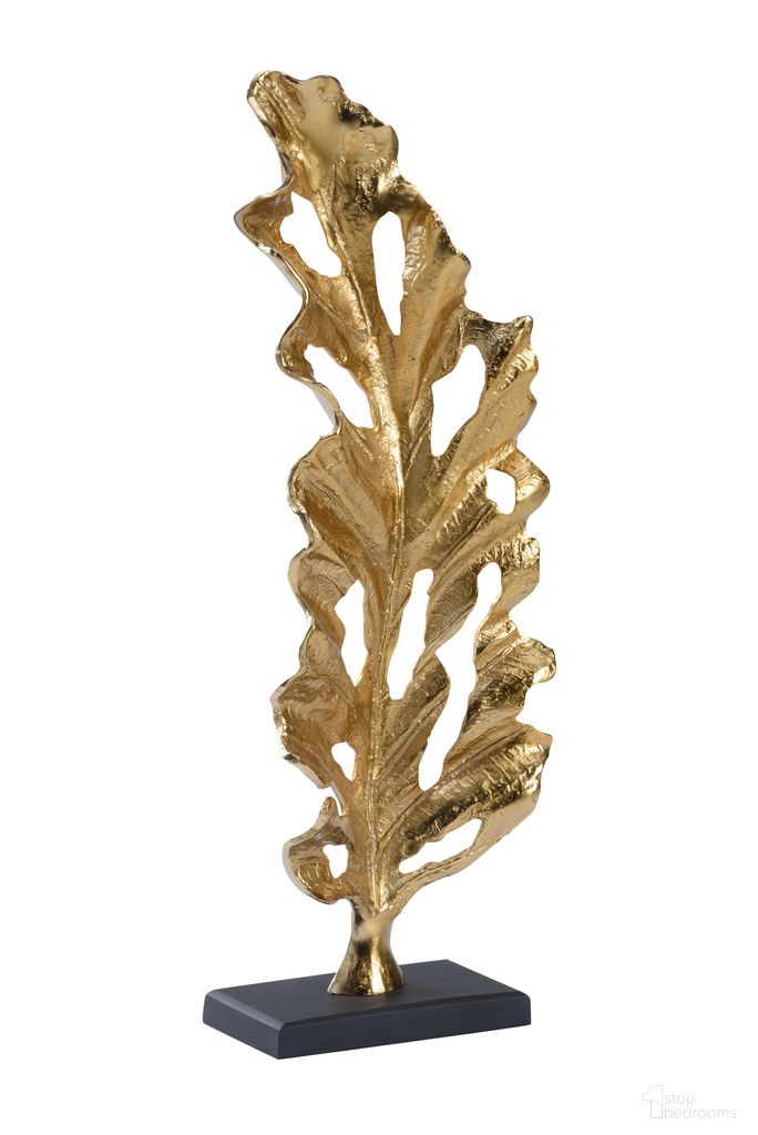 The appearance of Turn Over A New Leaf Sculpture In Gold designed by Wildwood in the modern / contemporary interior design. This gold piece of furniture was selected by 1StopBedrooms from Wildwood Collection to add a touch of cosiness and style into your home. Sku: 302358. Material: Aluminum.