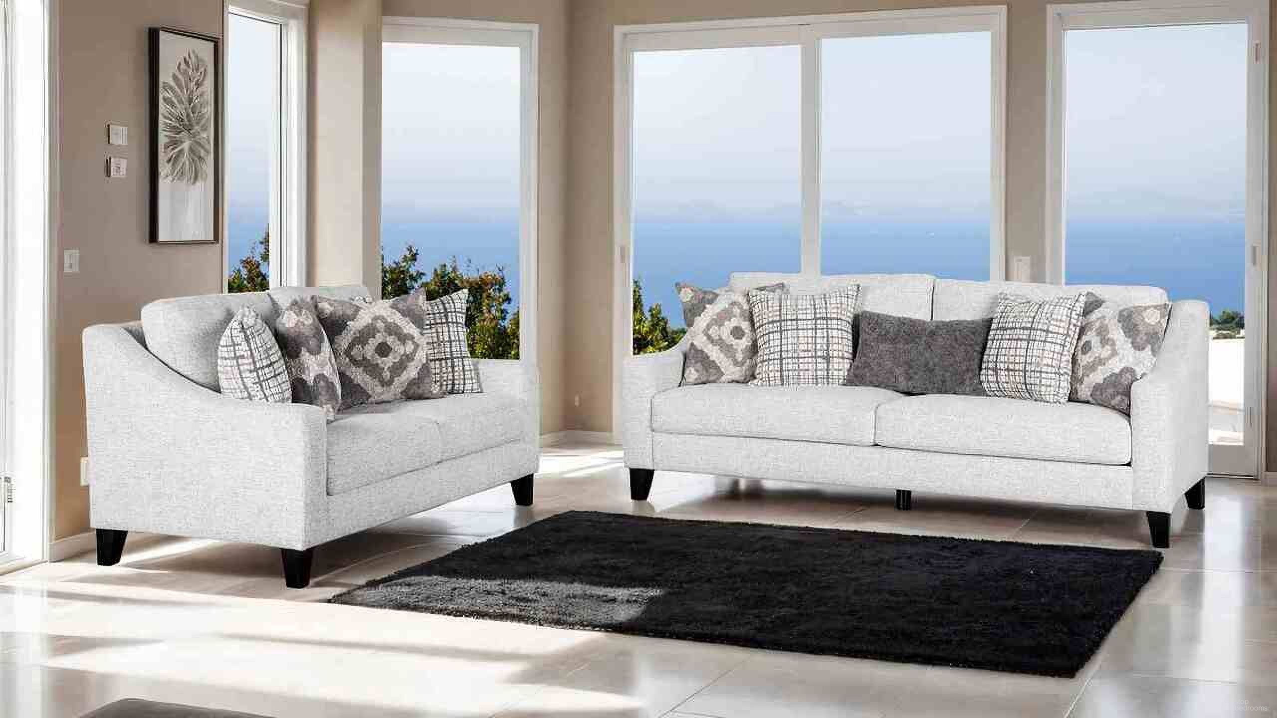 The appearance of Turnham Living Room Set In White and Black designed by Furniture of America in the transitional interior design. This white/black piece of furniture was selected by 1StopBedrooms from Turnham Collection to add a touch of cosiness and style into your home. Sku: FM61112WH-SF;FM61112WH-LV. Material: Engineered Wood.