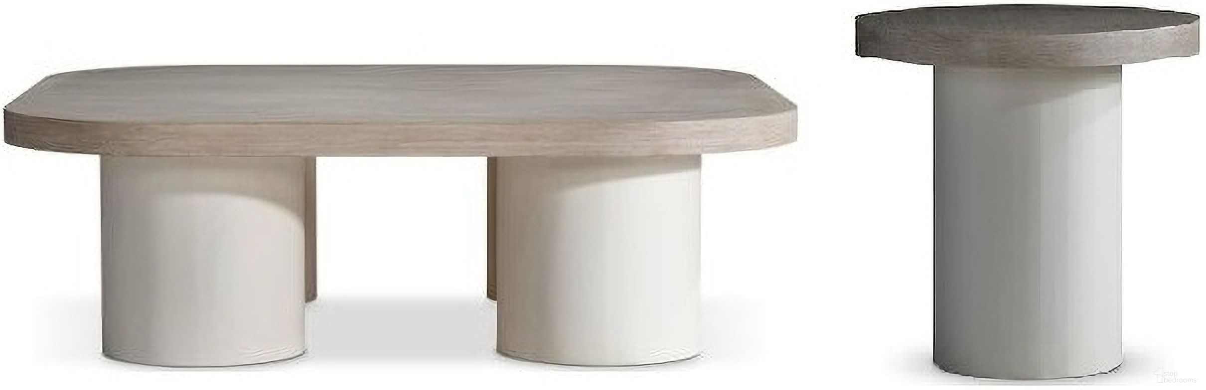 The appearance of Turo Occasional Table Set In Bone designed by Bernhardt in the modern / contemporary interior design. This bone piece of furniture  was selected by 1StopBedrooms from Turo Collection to add a touch of cosiness and style into your home. Sku: 508022;508122. Material: Wood.