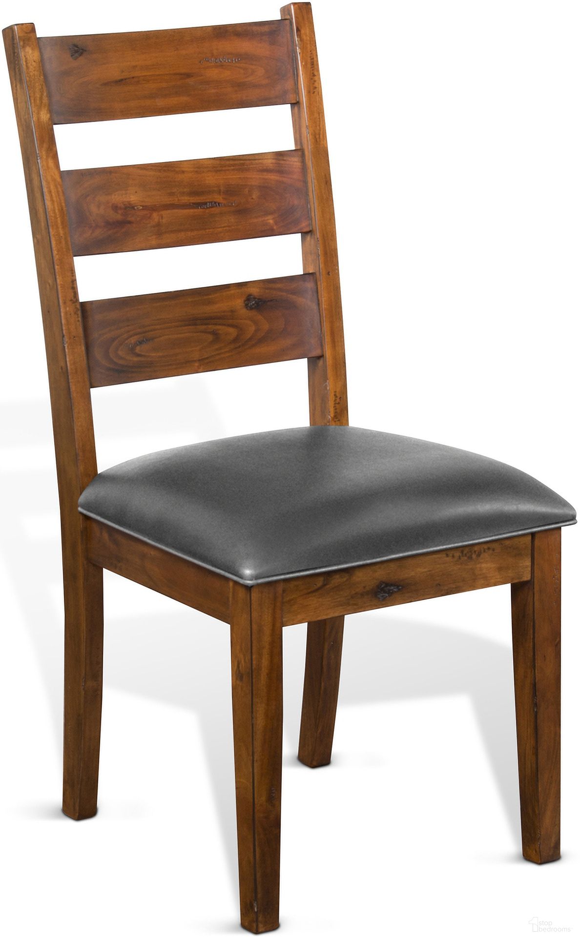 The appearance of Tuscany Ladderback Chair with Cushion Seat Set of 2 In Vintage Mocha designed by Sunny Designs in the rustic / southwestern interior design. This vintage mocha piece of furniture was selected by 1StopBedrooms from Tuscany Collection to add a touch of cosiness and style into your home. Material: Solid Wood. Chair Type: Side Chair.
