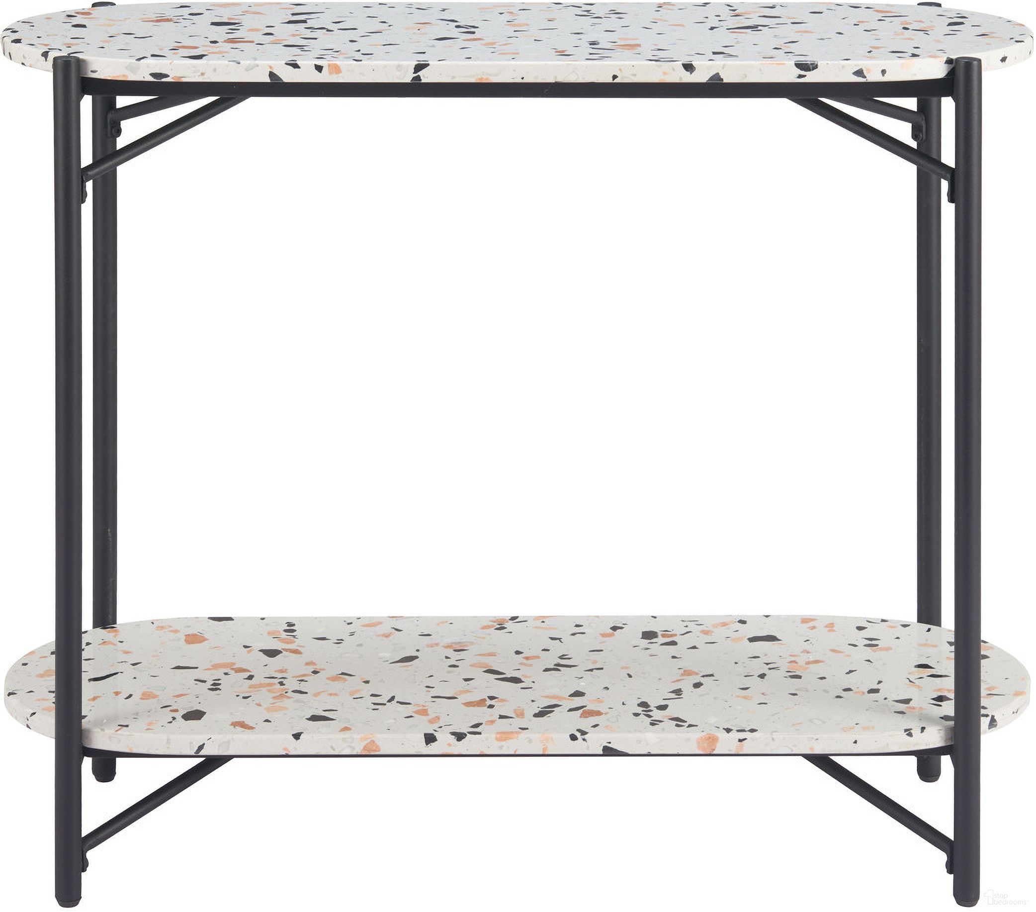 The appearance of Tuxedo Console Table In Multicolor designed by Zuo Modern in the modern / contemporary interior design. This multicolor piece of furniture  was selected by 1StopBedrooms from Tuxedo Collection to add a touch of cosiness and style into your home. Sku: 110322. Material: Stone.